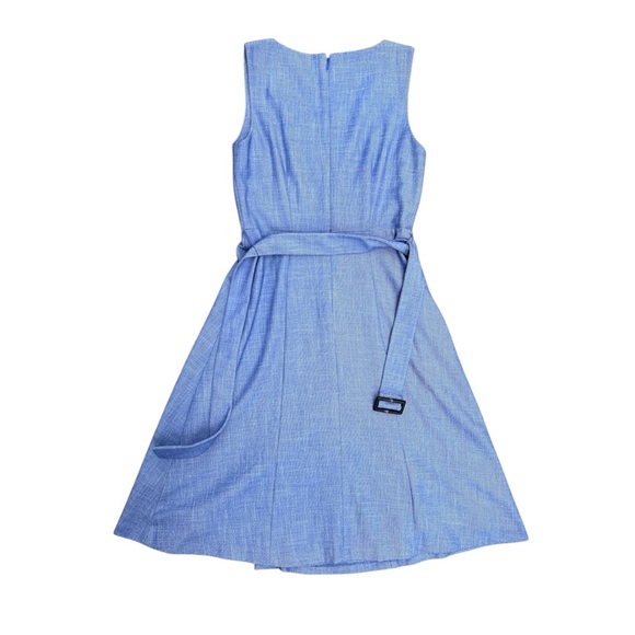 Ann Taylor Belted Sleeveless Wrap A-Line Dress Size 00P - Picture 5 of 7